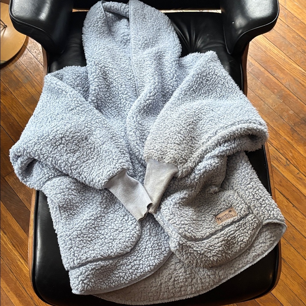 Cozy Blue Sherpa Hoodie